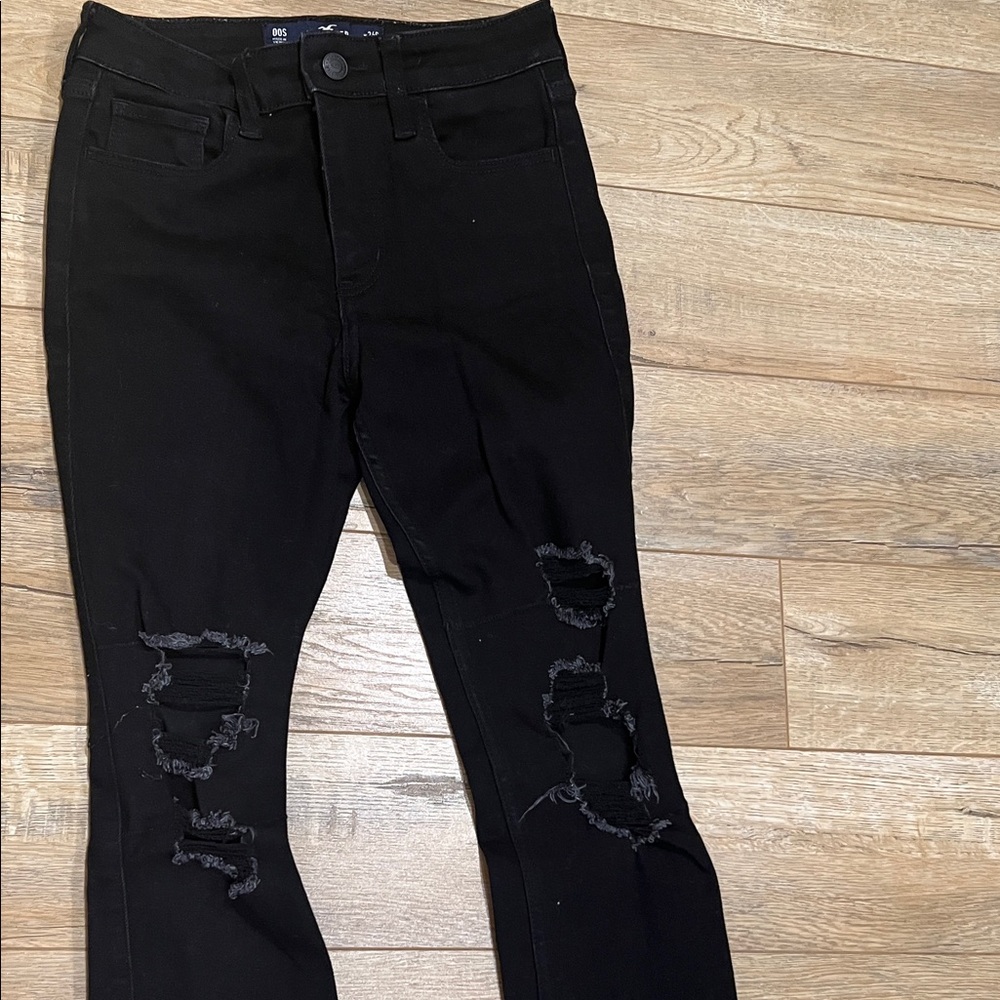 Hollister Black Ripped Skinny Jeans